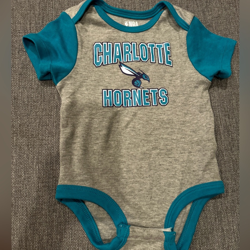 charlotte hornets 12M onesie